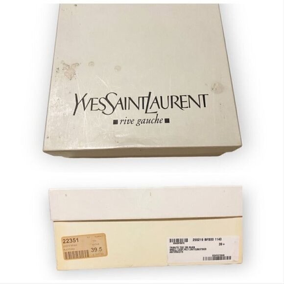 YSL Yves Saint Laurent Tribute Too 105 Mary Jane Peep Toe Pumps, Pony Leopard - Picture 3 of 16